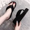 Womens Lightweight Wedge Flip Flops Comfortable Summer Platform Sandals For Beach Indoor Use 2
