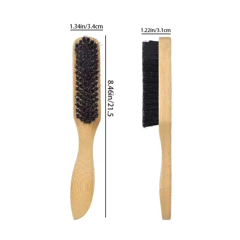 Boar Bristle Slick Back Hair Brush Sleek Ponytail Bun Styling Tool For Smoothing Baby Hairs Flyaw 10
