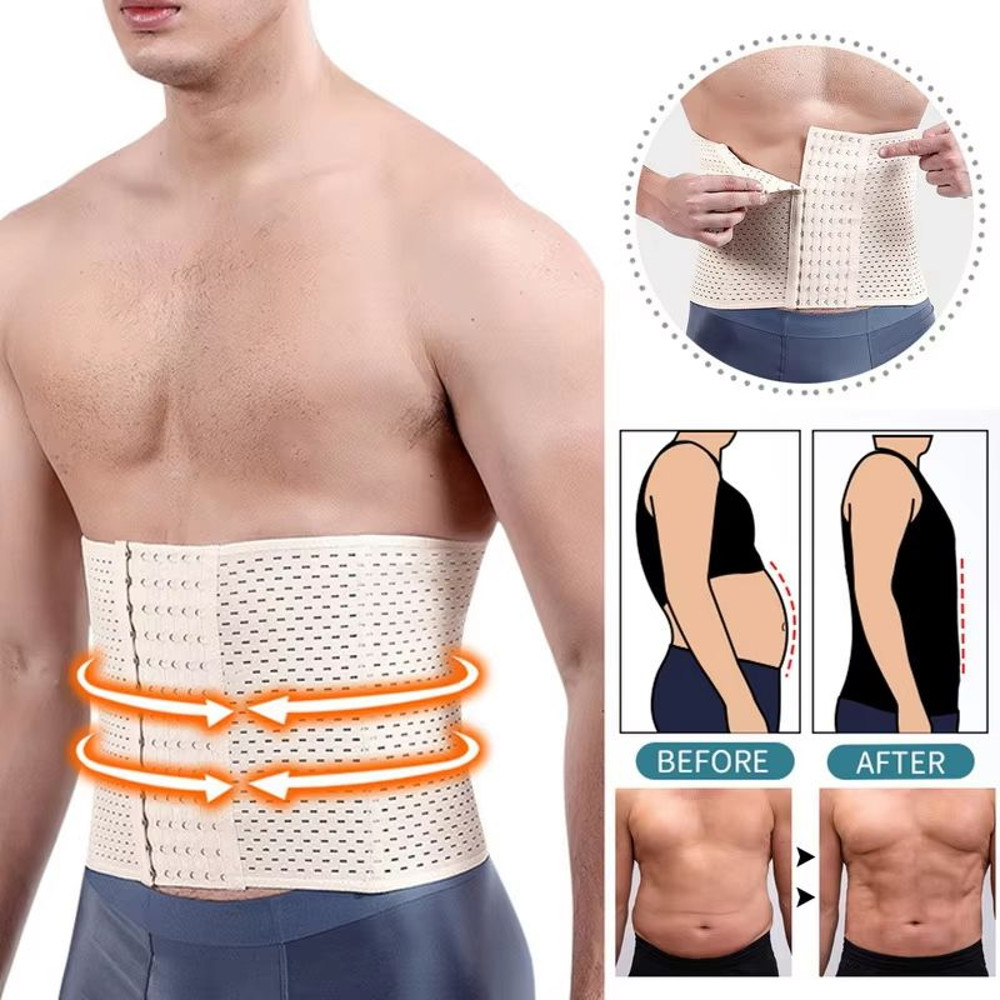 Men Slimming Waist Trainer Belt Body Shaper For Tummy Control  Posture Support 2