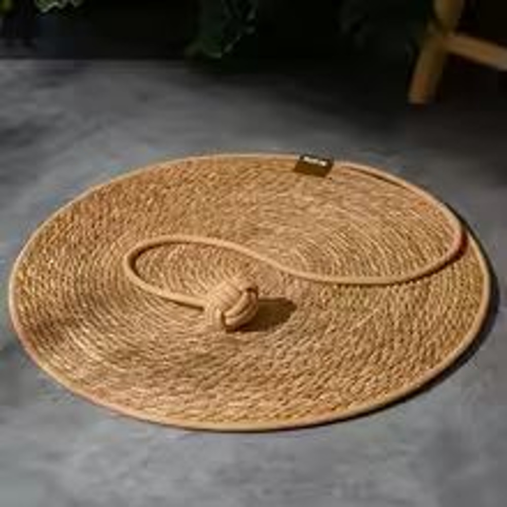 Natural Rattan Cat Scratcher Mat  Furniture Protector  Nail Care 9