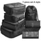 7 Piece Travel Packing Cubes Set Organizer And Compression Bags 7
