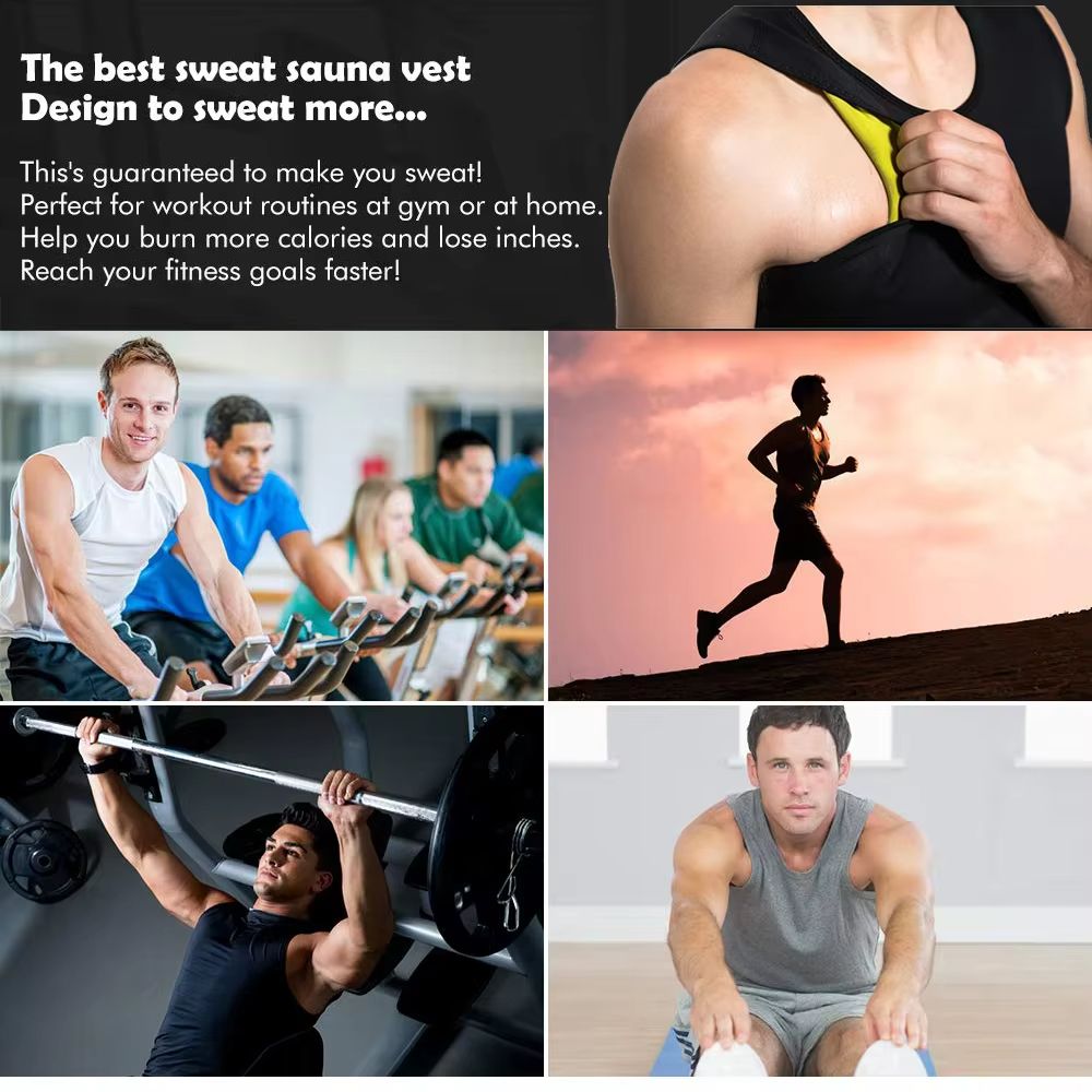Mens Slimming Waist Trainer Vest Body Shaper Tank Top 4