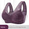 PlusSize Front Zip Sports Bra Cotton Support Tank 0