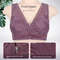 PlusSize Front Zip Sports Bra Cotton Support Tank 1