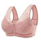 PlusSize Front Zip Sports Bra Cotton Support Tank 6