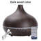 550ml Essential Oil Diffuser  Wood Grain USB Aroma Humidifier With Remote  7Color LED Lights 7