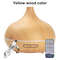 550ml Essential Oil Diffuser  Wood Grain USB Aroma Humidifier With Remote  7Color LED Lights 8