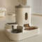 Automatic Pet Feeder And Water Dispenser  Large Capacity Dog  Cat Food Bowl With Water Fountain 0