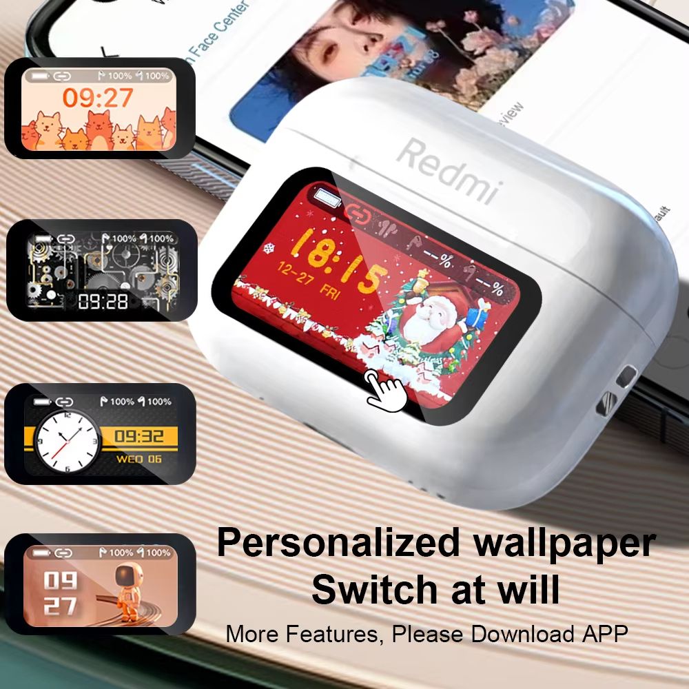 Xiaomi TWS Bluetooth Earbuds HD Stereo Sound With LCD Touch Charging Case 0