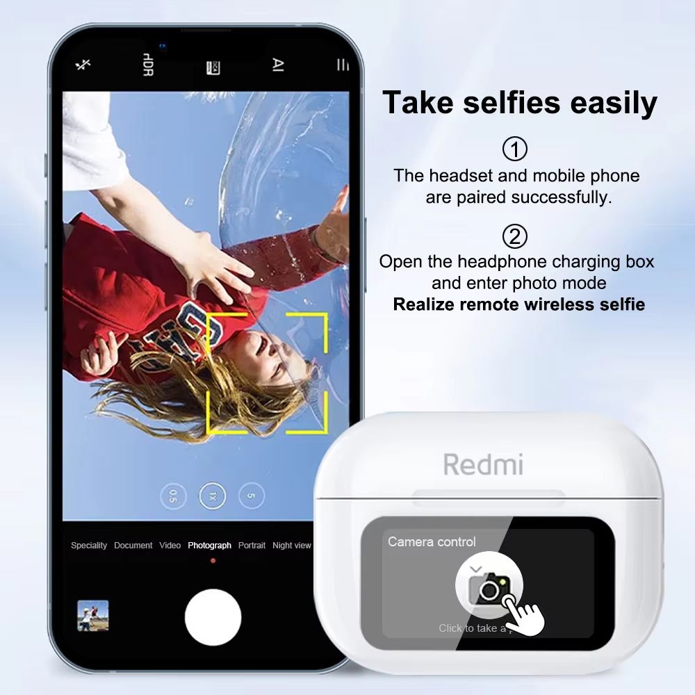 Xiaomi TWS Bluetooth Earbuds HD Stereo Sound With LCD Touch Charging Case 3