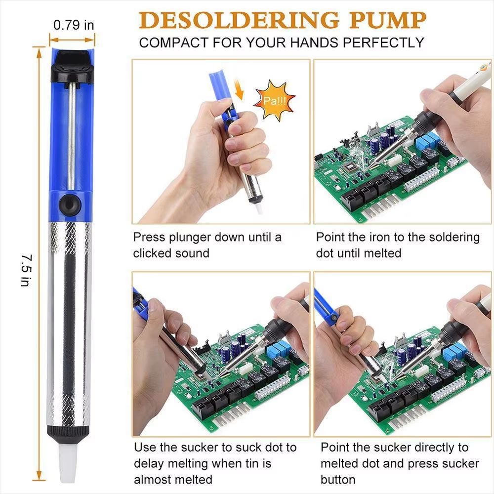 15in1 Soldering Iron Kit  Adjustable Temperature 60W EU Plug With Complete Repair Tools 3