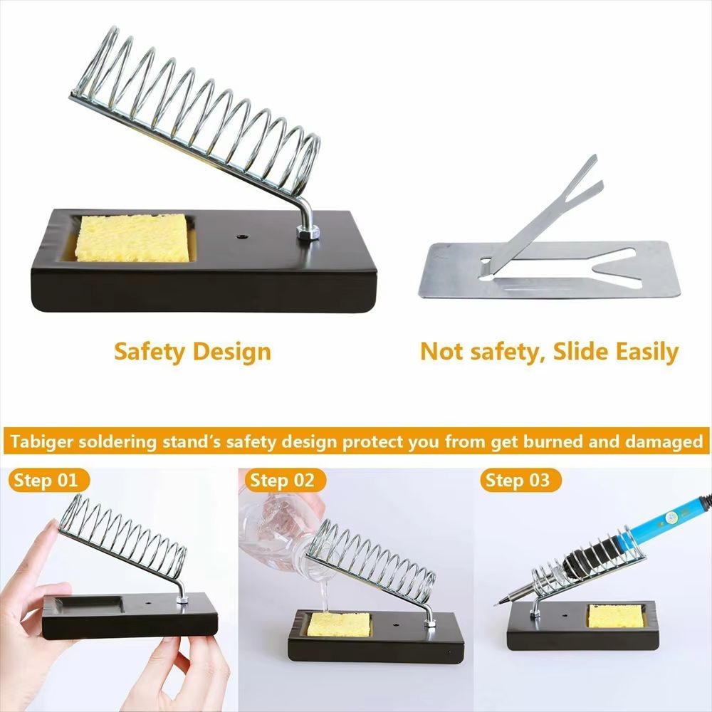 15in1 Soldering Iron Kit  Adjustable Temperature 60W EU Plug With Complete Repair Tools 5