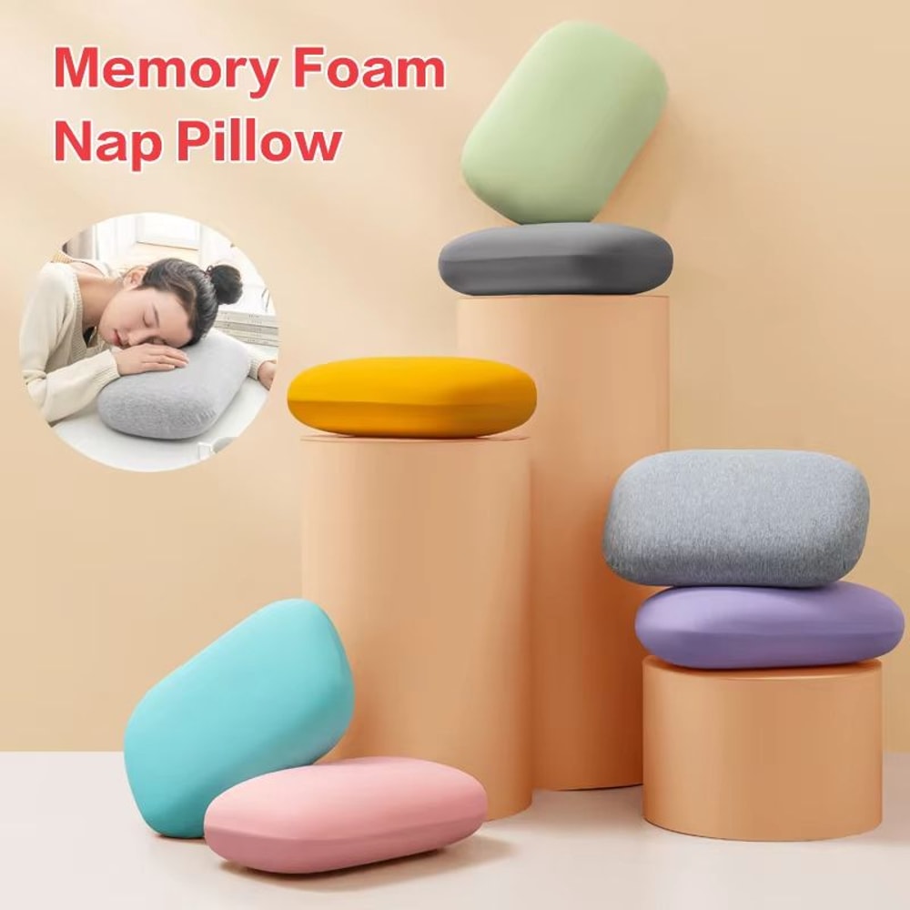 Memory Foam Travel Neck Pillow Ergonomic Slow Rebound For Cervical Support Restful Sleep 2