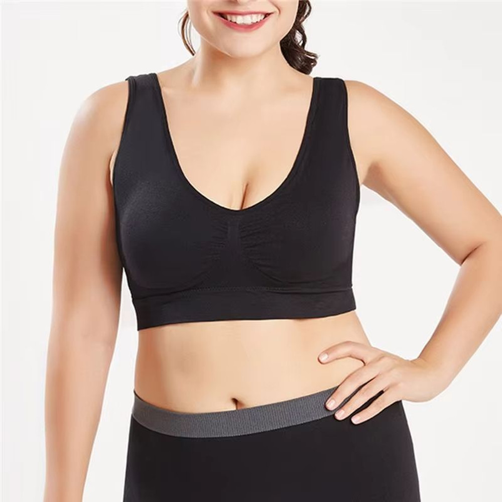 Seamless NoPad Sports Bra  Breathable Lightweight Bralette For Yoga  Fitness 2