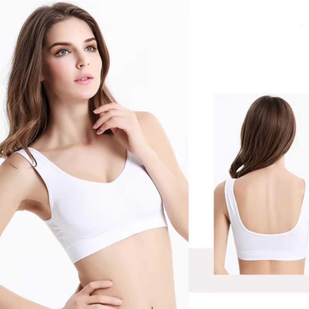 Seamless NoPad Sports Bra  Breathable Lightweight Bralette For Yoga  Fitness 4