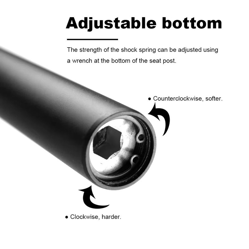 WG23A MTB Suspension Seatpost  ShockAbsorbing Dropper Post For Mountain Bikes 272318mm 3