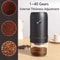 Rechargeable Electric Coffee Grinder 1800mAh Portable Burr Grinder With 40 Adjustable Settings 1