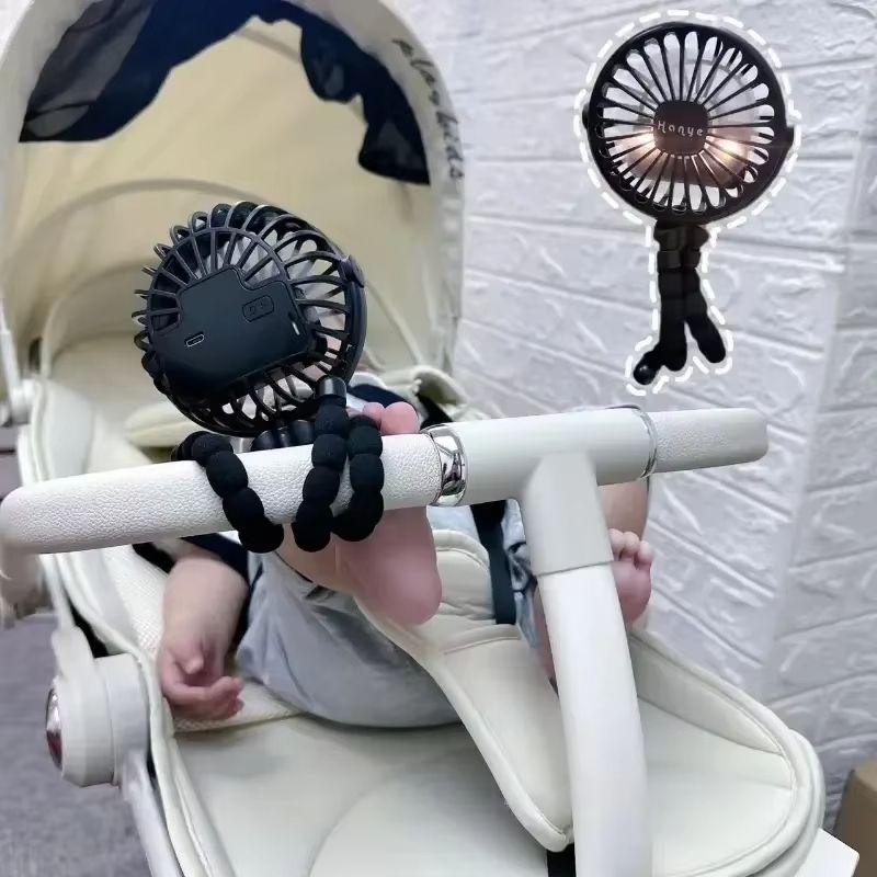 Compact Rechargeable Stroller Fan  Quiet USB Portable Fan For Baby  You 1