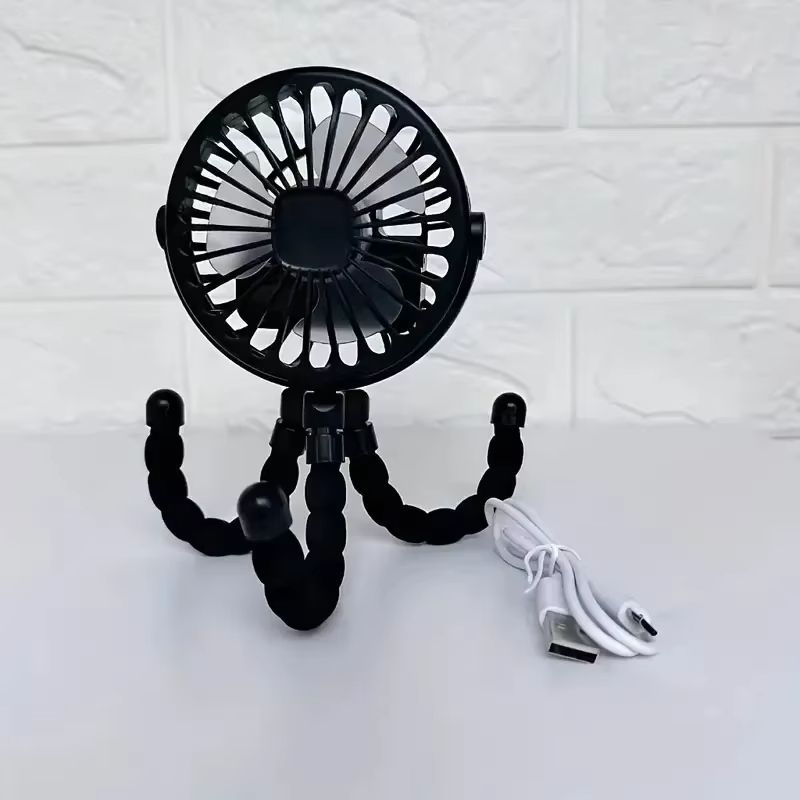 Compact Rechargeable Stroller Fan  Quiet USB Portable Fan For Baby  You 8
