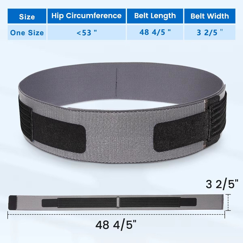 VELPEAU Supportive Sacroiliac Belt  Adjustable SI Joint Support Belt For Sciatica  Postpartum Recov 1