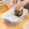 Premium 6Grid Refrigerator Organizer Box  Airtight Food Storage Container For Fruits Vegetables  Sp 0