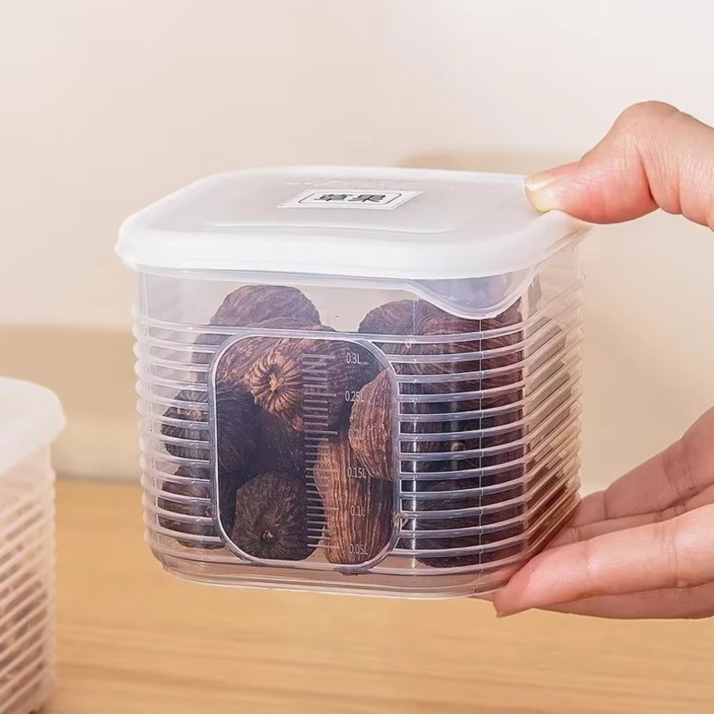Premium 6Grid Refrigerator Organizer Box  Airtight Food Storage Container For Fruits Vegetables  Sp 4