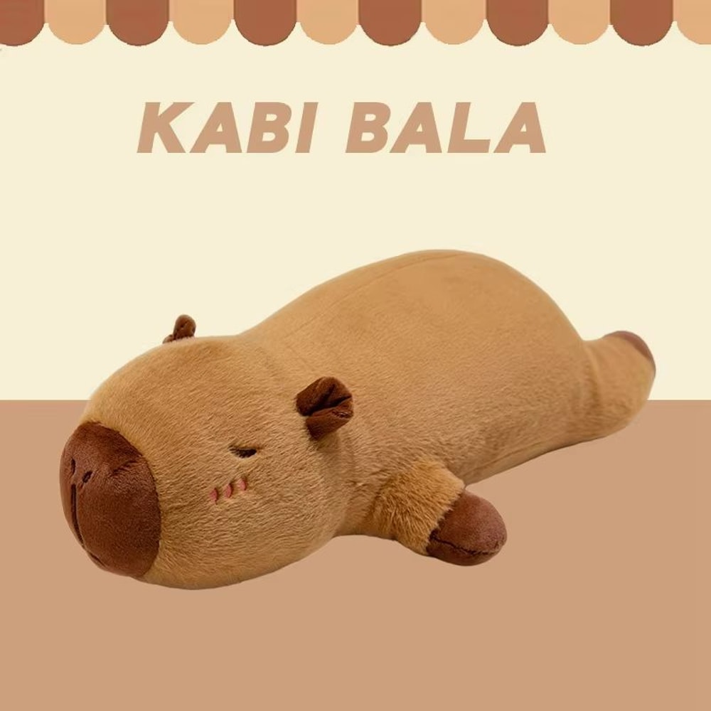 Giant Kawaii Capybara Plush Pillow UltraSoft Cuddly Friend For All Ages 6