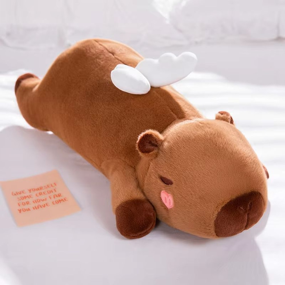 Giant Kawaii Capybara Plush Pillow UltraSoft Cuddly Friend For All Ages 8