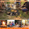 HeavyDuty Folding Campfire Grill Portable Steel Mesh Grate For Open Fire Cooking 2