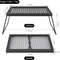 HeavyDuty Folding Campfire Grill  Portable Steel Mesh Grate For Open Fire Cooking 4