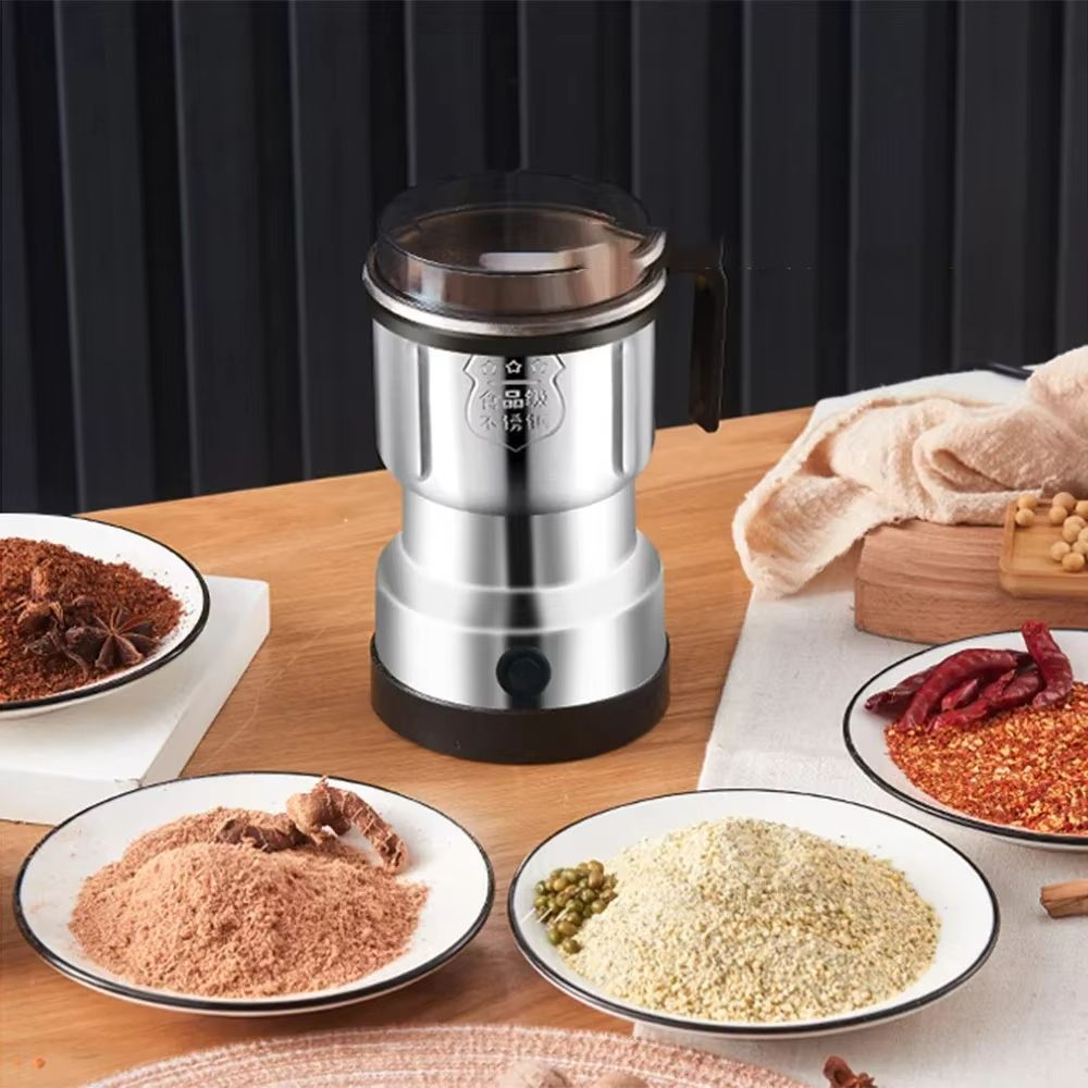 Houselin 300W Stainless Steel Electric Coffee Grinder And Spice Crusher 4