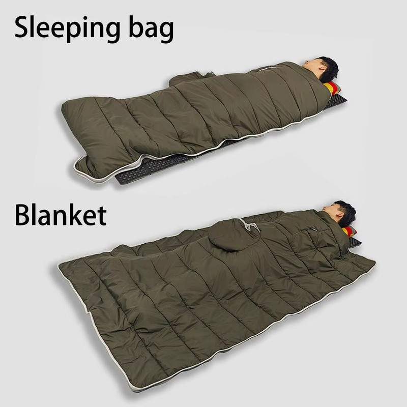 Wearable Down Camping Blanket Cloak  Lightweight Warm  MultiPurpose Outdoor Quilt 2
