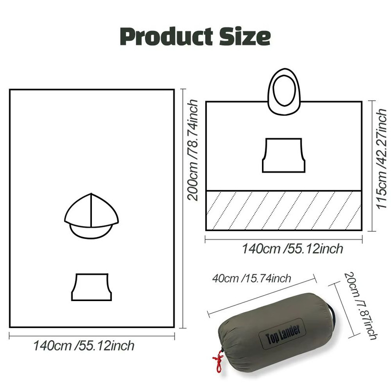 Wearable Down Camping Blanket Cloak  Lightweight Warm  MultiPurpose Outdoor Quilt 5