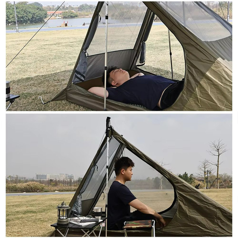 AiryMesh Ultralight Solo Tent  Fast Setup MosquitoProof And BackpackReady Shelter 2