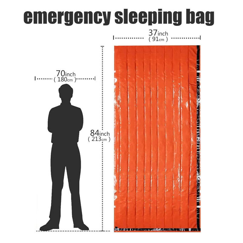 Portable Waterproof Emergency Sleeping Bag Thermal Survival Blanket For Outdoor Rescue And Camping 4