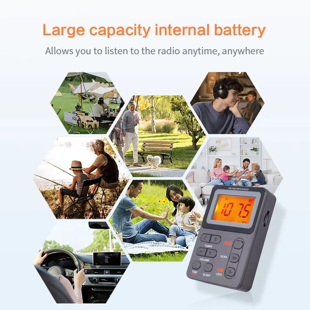 SoundMate Compact FMAM Radio With MP3  Headphone Jack 1