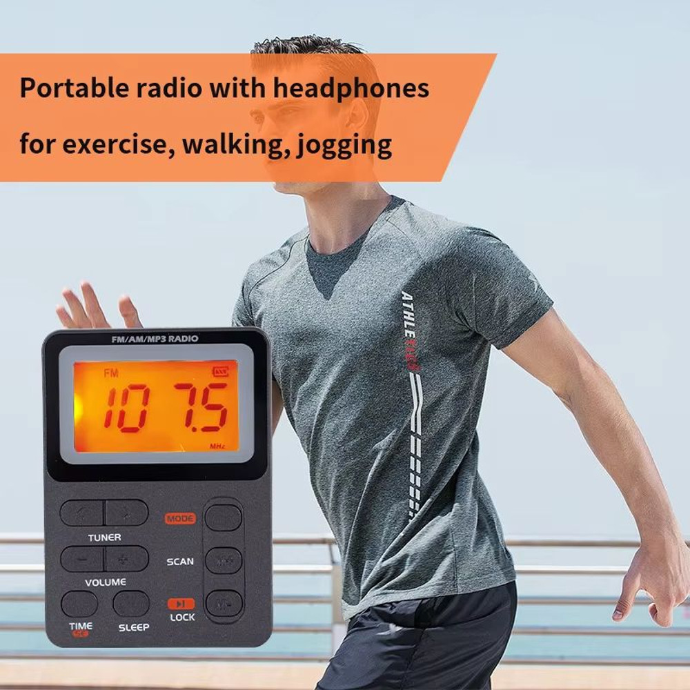 SoundMate Compact FMAM Radio With MP3  Headphone Jack 3