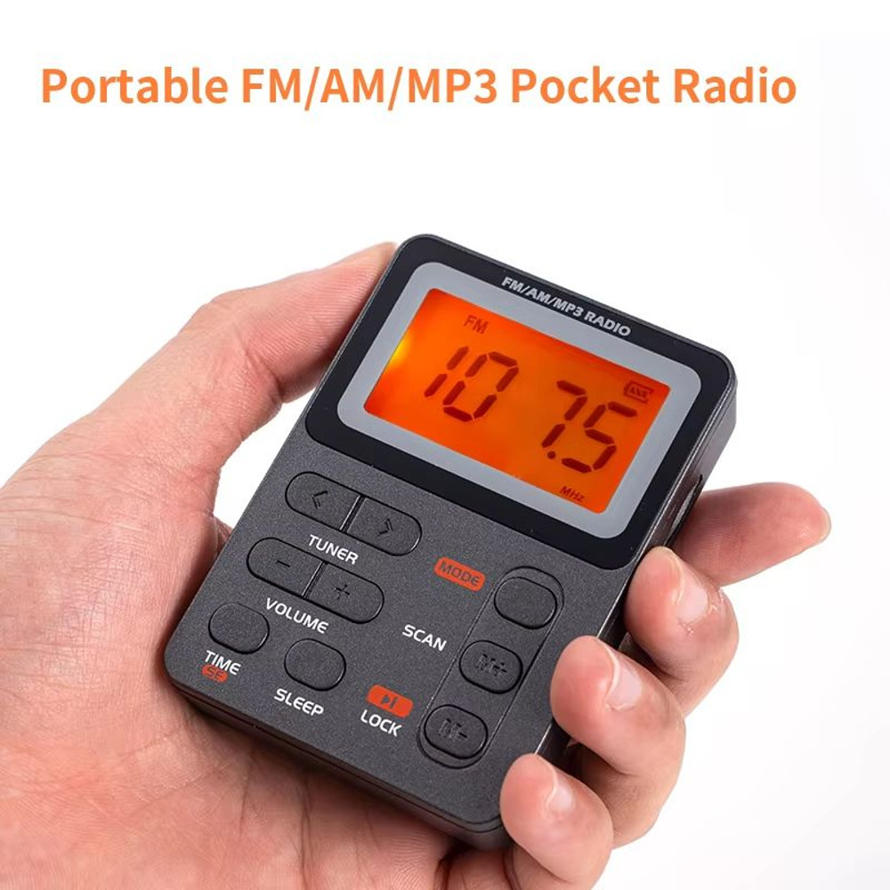 SoundMate Compact FMAM Radio With MP3  Headphone Jack 5