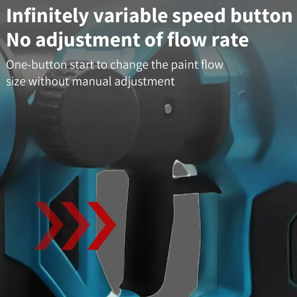 PowerFlow 1000ML Cordless Electric Paint Sprayer For Makita Battery 2