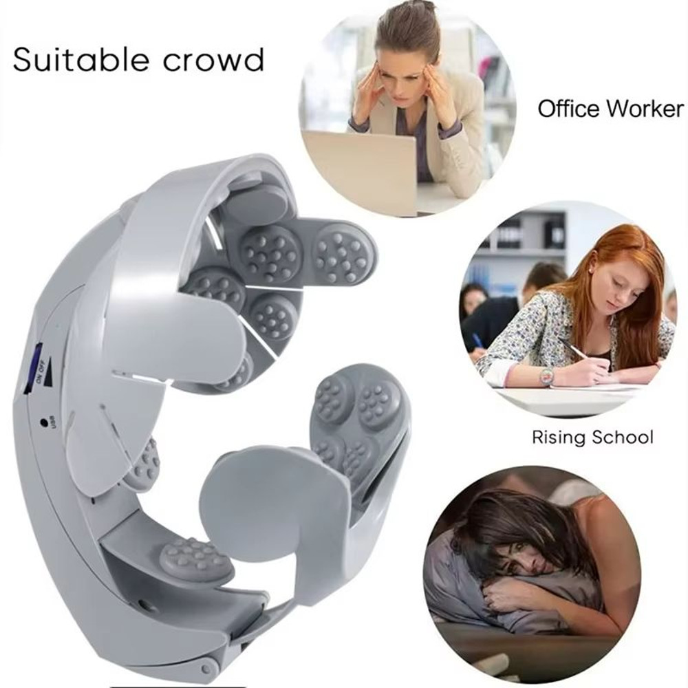 Multifunctional Electric Scalp  Head Massager  Portable Rechargeable Relaxation Tool 1