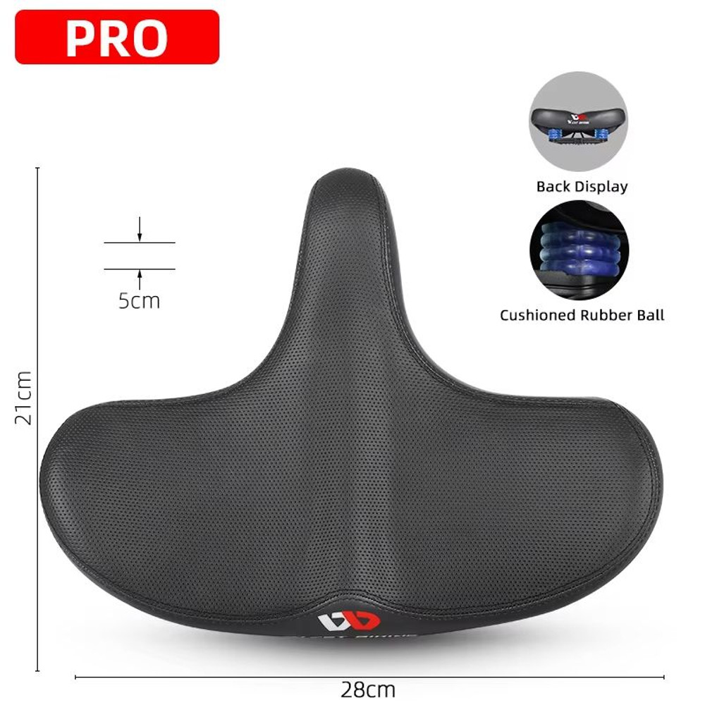 WEST BIKING Ergonomic Wide Padded Bike Saddle For Mountain And EBikes 7