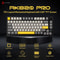 Ajazz AK820Pro Wireless Mechanical Gaming Keyboard HotSwappable GasketMounted With Customizable Kn 0