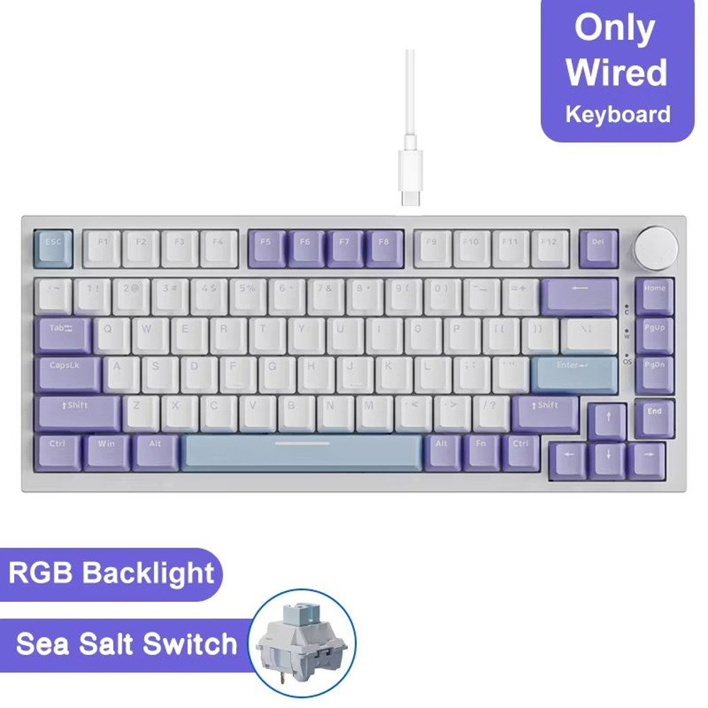 Ajazz AK820Pro Wireless Mechanical Gaming Keyboard  HotSwappable GasketMounted With Customizable Kn 9