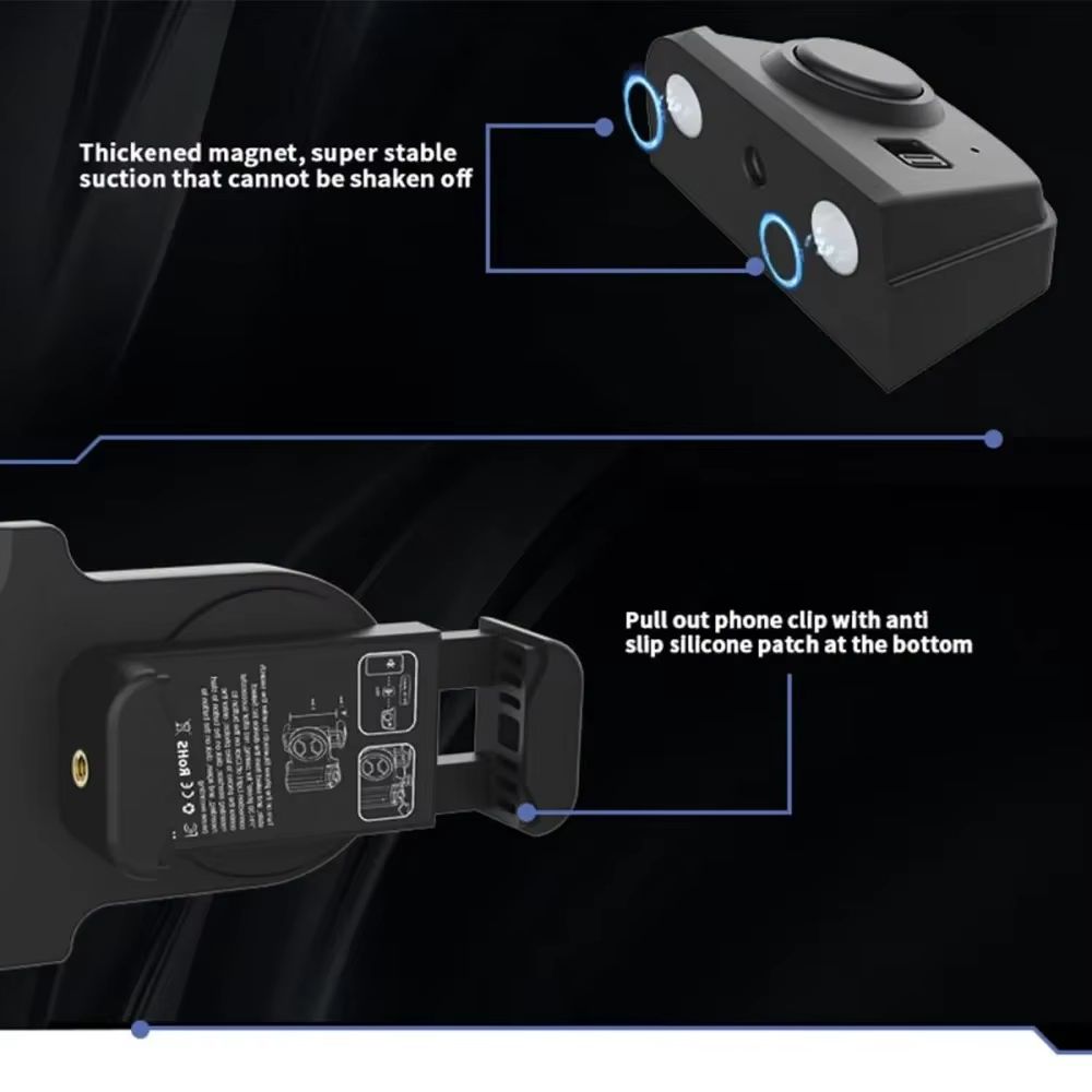 Sleek Selfie Grip And Phone Camera Grip With Detachable Bluetooth Remote 3