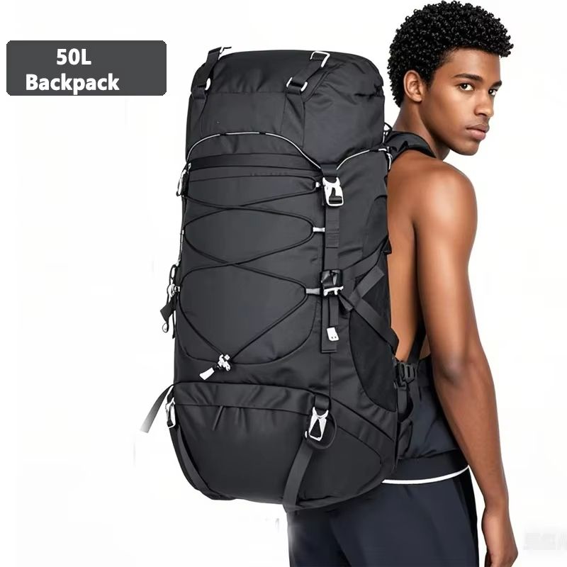 RuggedTrail 50L Waterproof Hiking And Camping Backpack 2