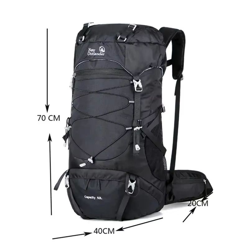 RuggedTrail 50L Waterproof Hiking And Camping Backpack 4