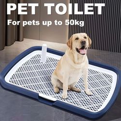 reusable dog potty training tray with removable net – indoor pet toilet for small dogs & puppies