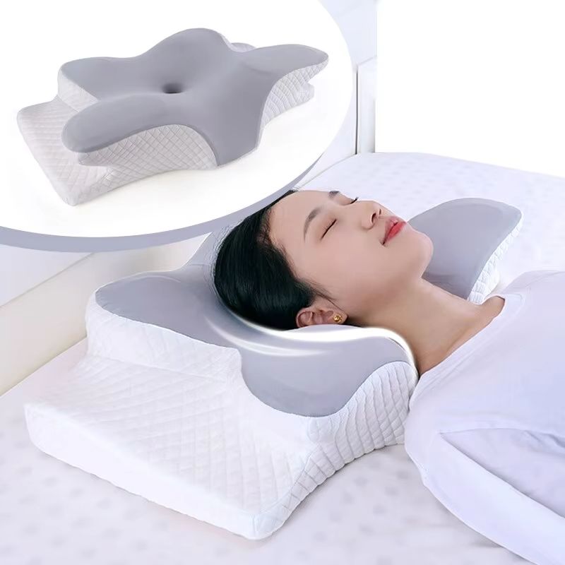 Butterfly Memory Foam Cervical Pillow  Orthopedic Neck Support For Pain Relief  Better Sleep 0