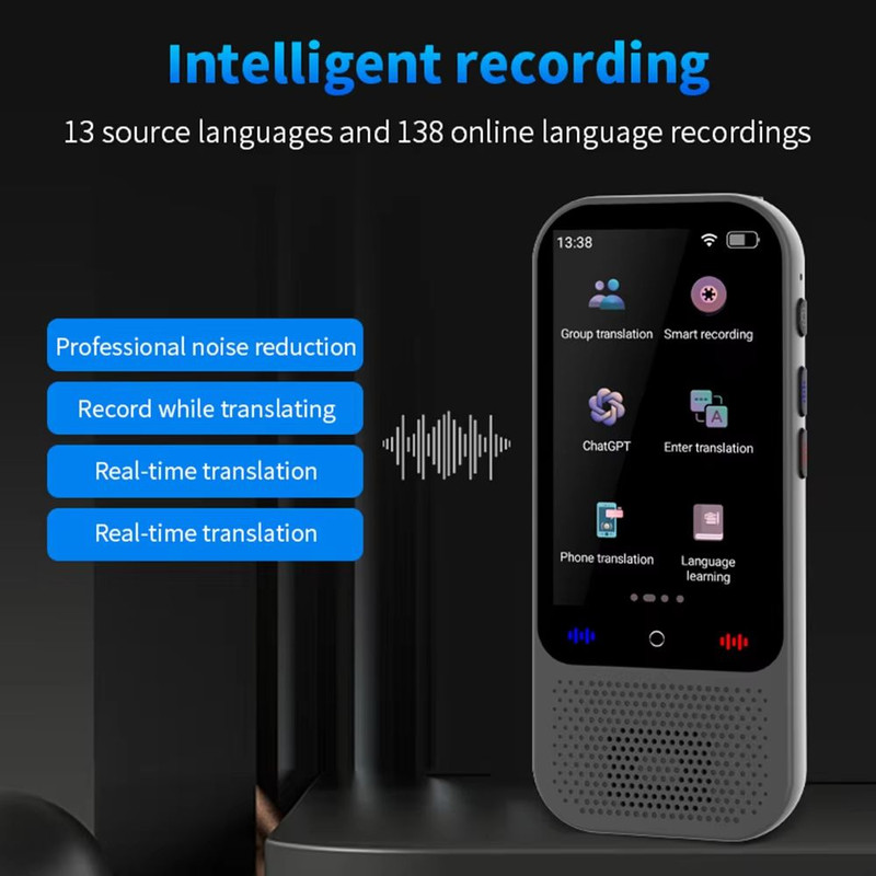 S80 Pro Smart Voice Translator 138 Languages Offline Translation ChatGPT Integration 1
