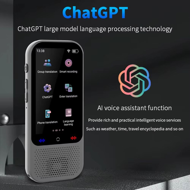 S80 Pro Smart Voice Translator 138 Languages Offline Translation ChatGPT Integration 2